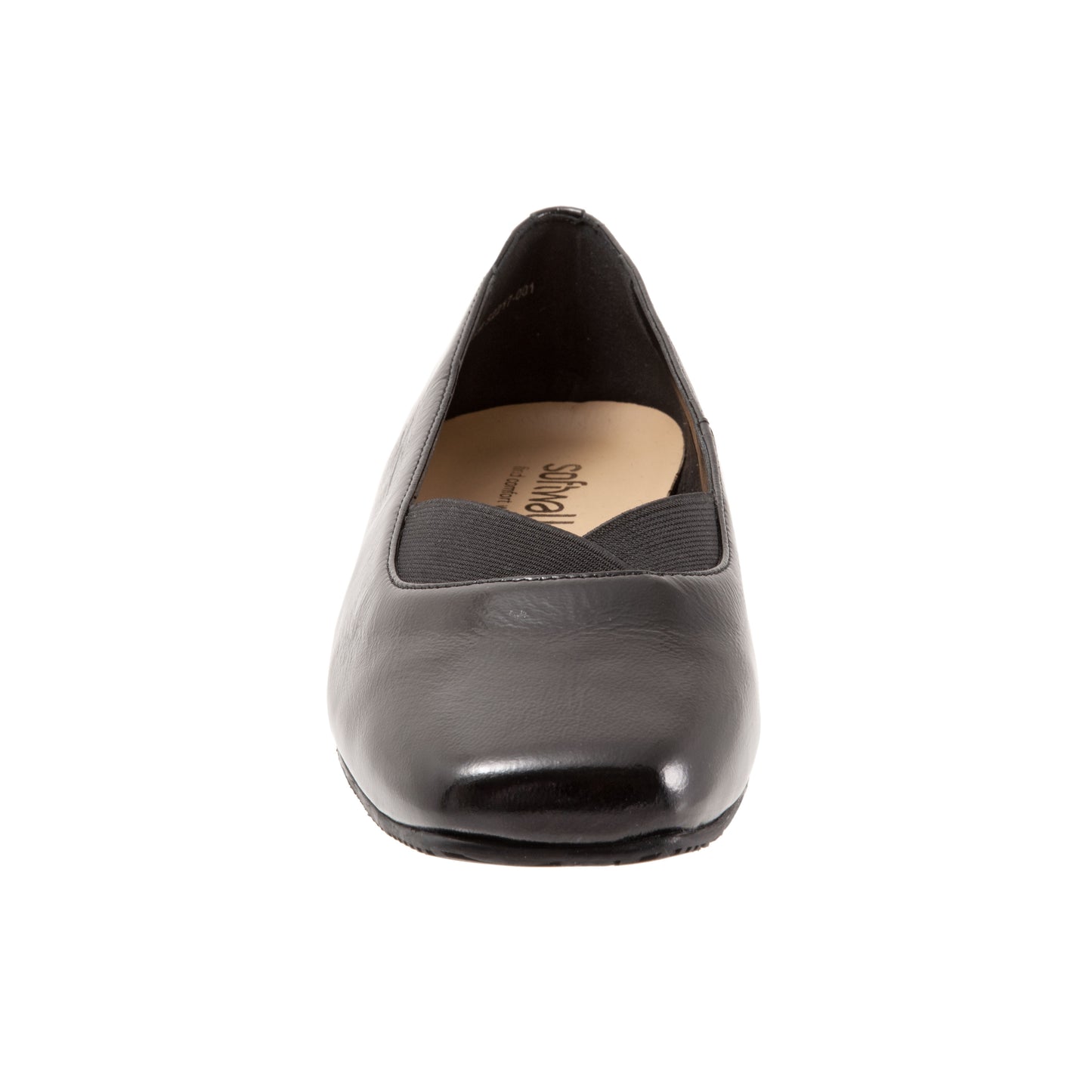 Viana Black Patent Slip-on Shoes