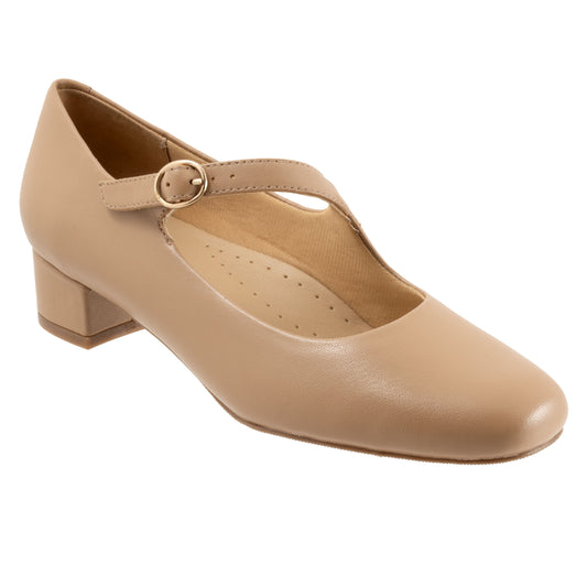 Desna Beige Mary-Jane Shoes