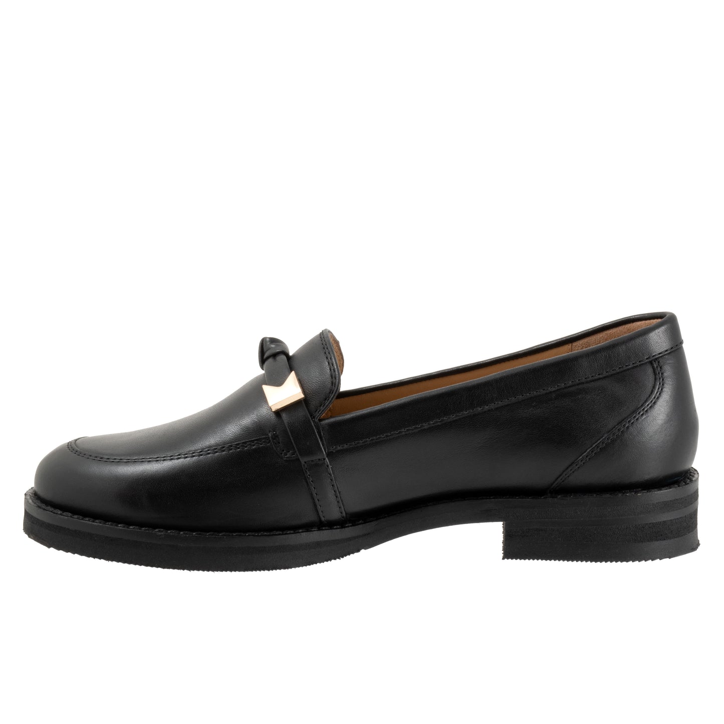 Femi Black Leather Loafer Shoes