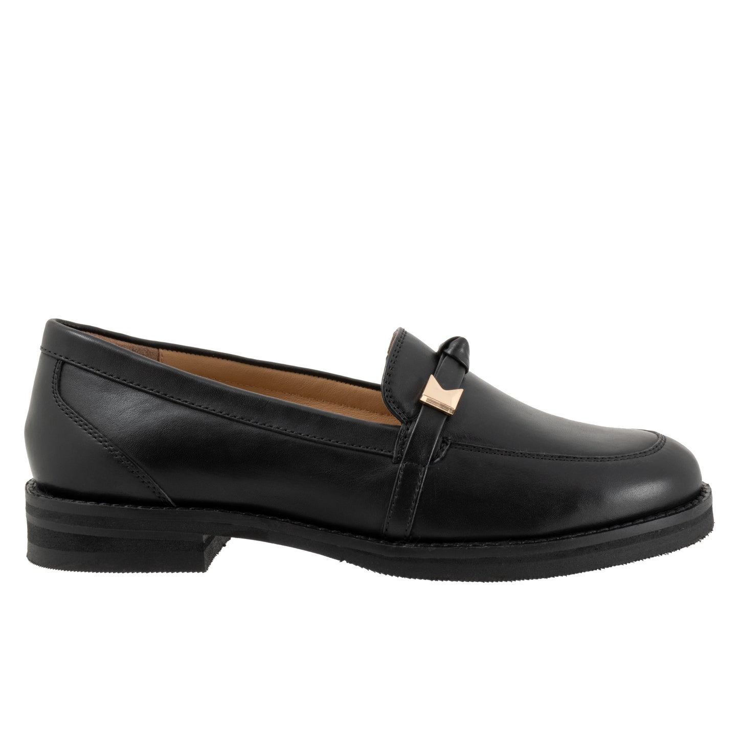 Femi Black Leather Loafer Shoes