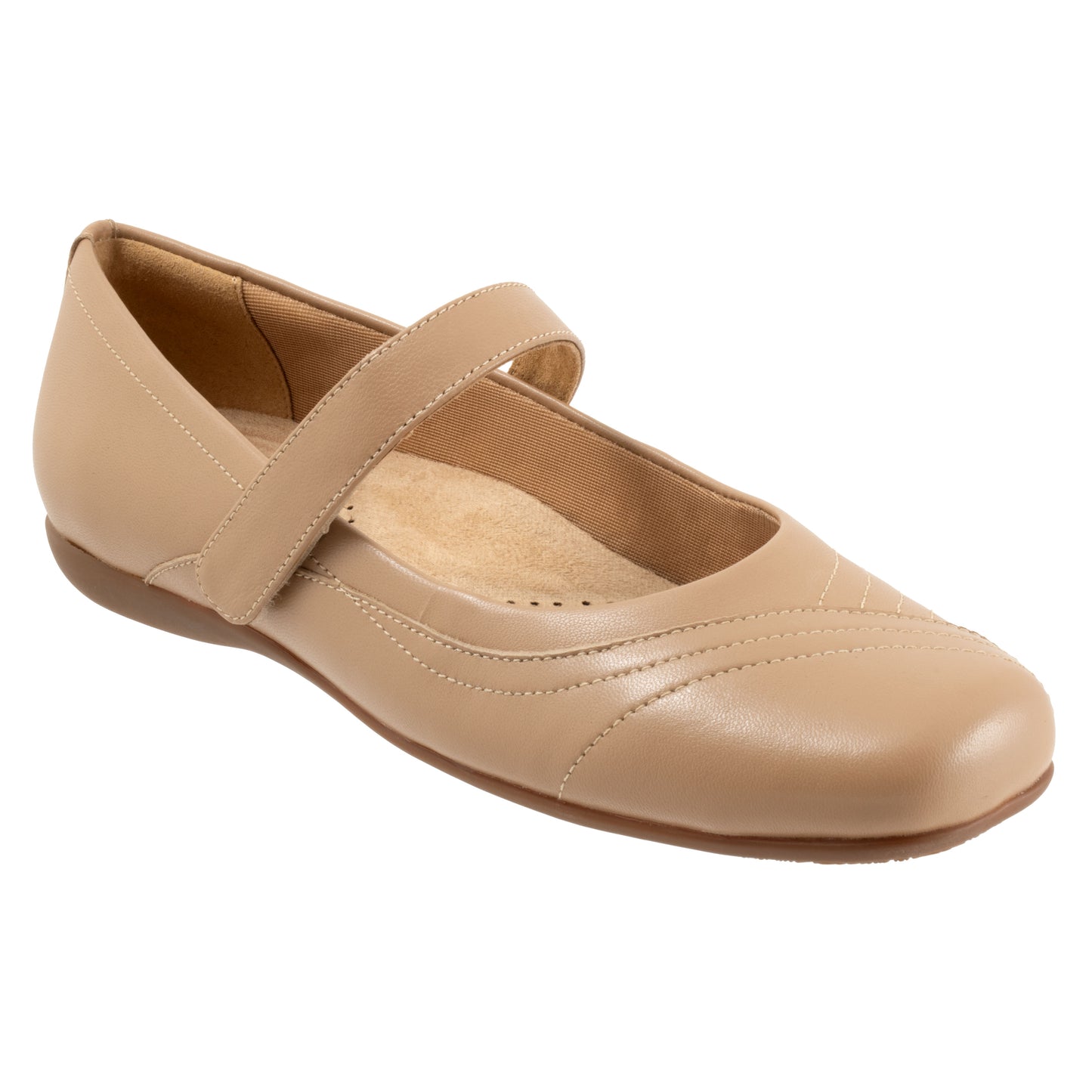 Sherese Beige Mary-Jane Shoes