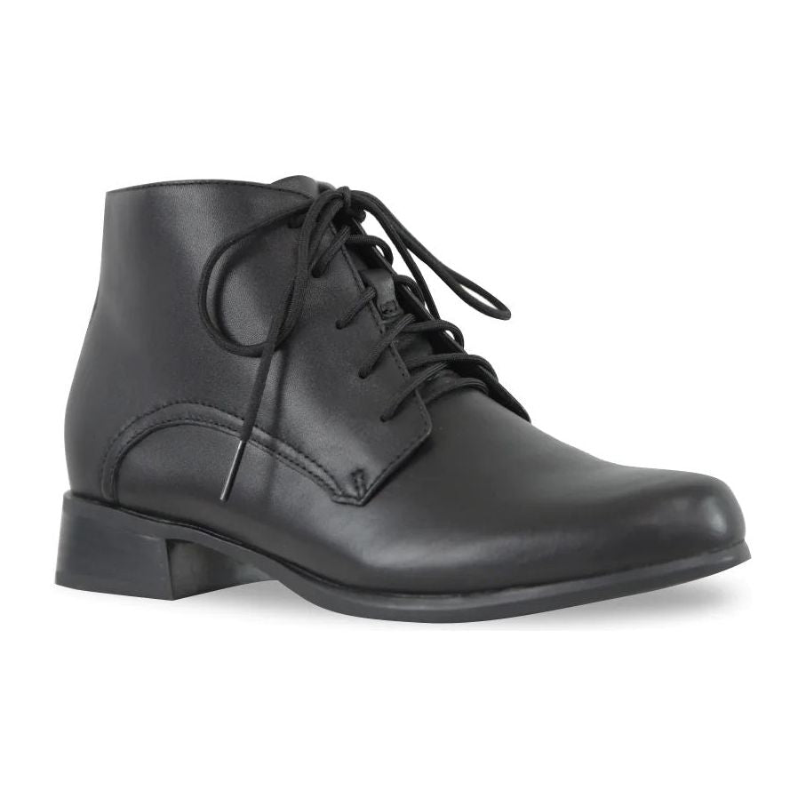 Antonia Black Leather Ankle Boots