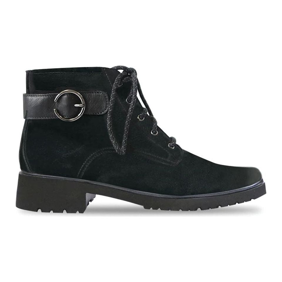 Bradley II Black Nubuck Ankle Boots