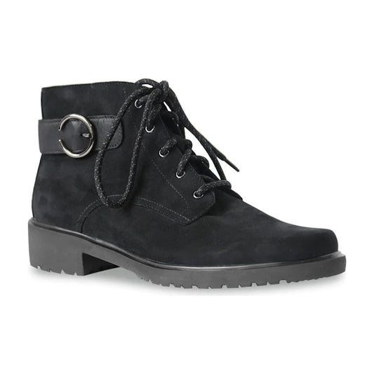 Bradley II Black Nubuck Ankle Boots