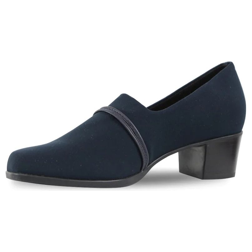 Cindi II Navy Stretch Fabric Slip-on Shoes - SIZE 11 B ONLY