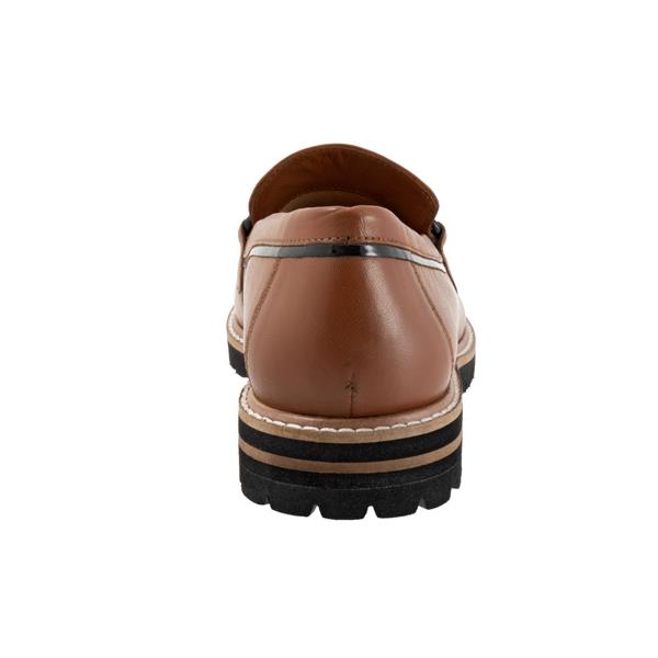 Fiora Luggage Leather Loafer Shoes