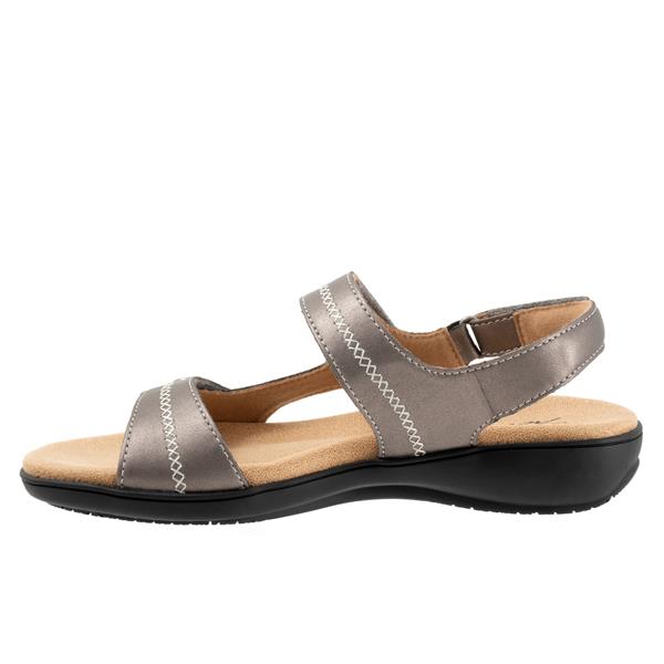 Romi Stitch Pewter Sandals