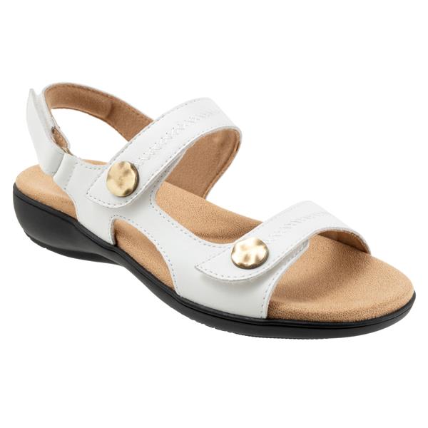 Romi Stitch White Sandals