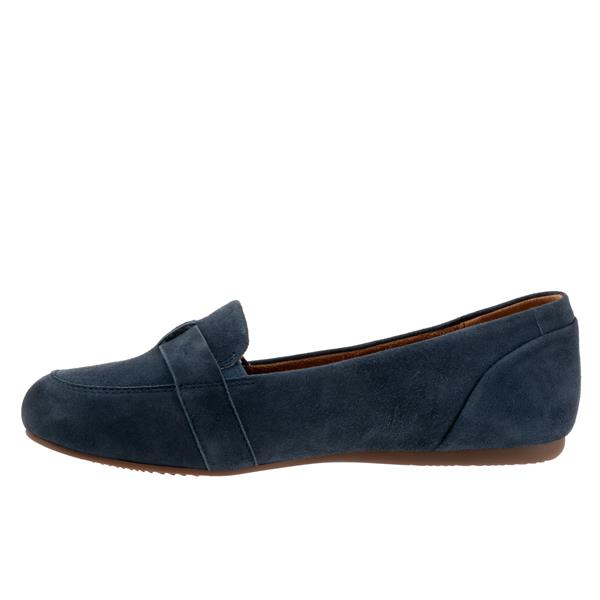 Serra Navy Suede Slip-on Shoes