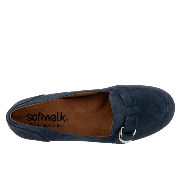 Serra Navy Suede Slip-on Shoes