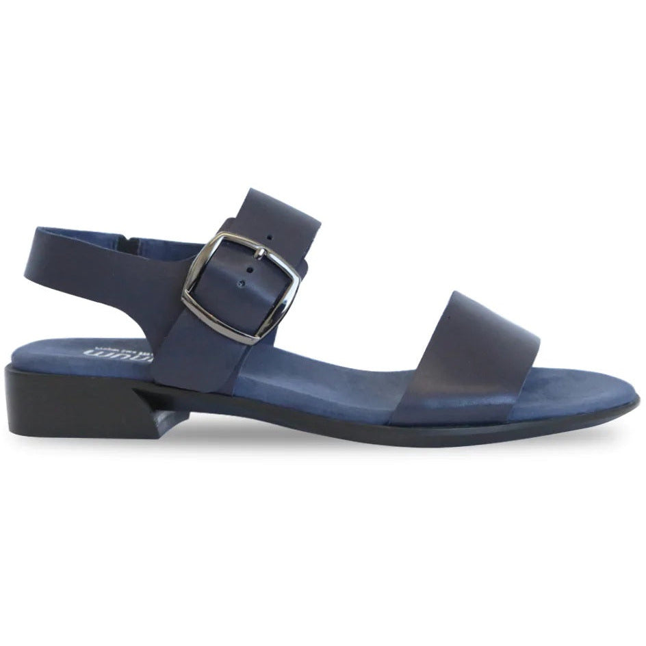 Cleo Navy Leather Dress Sandals SIZE 9 AA ONLY