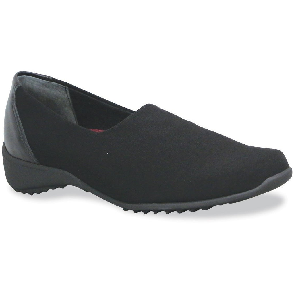 Munro Traveler Black Slip-on Stretch Fabric Shoes – Special Feetures