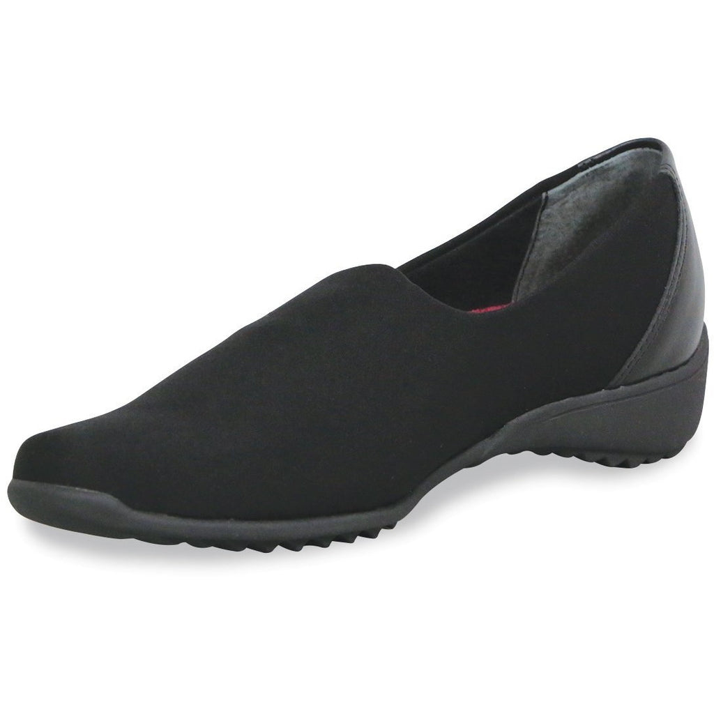 Munro Traveler Black Slip-on Stretch Fabric Shoes – Special Feetures