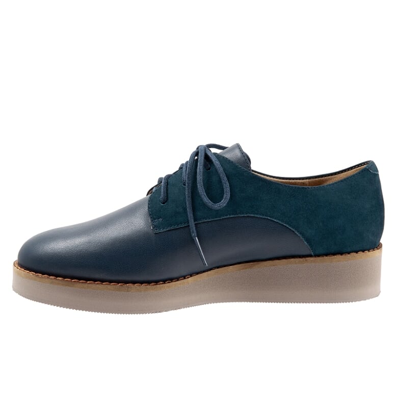 Willis 465 Dark Navy Nubuck Oxford Lace Up Shoes