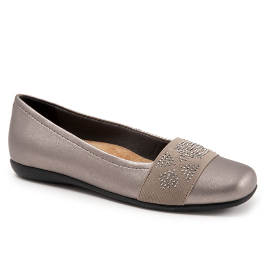 Samantha Pewter Ballet Flat Shoes