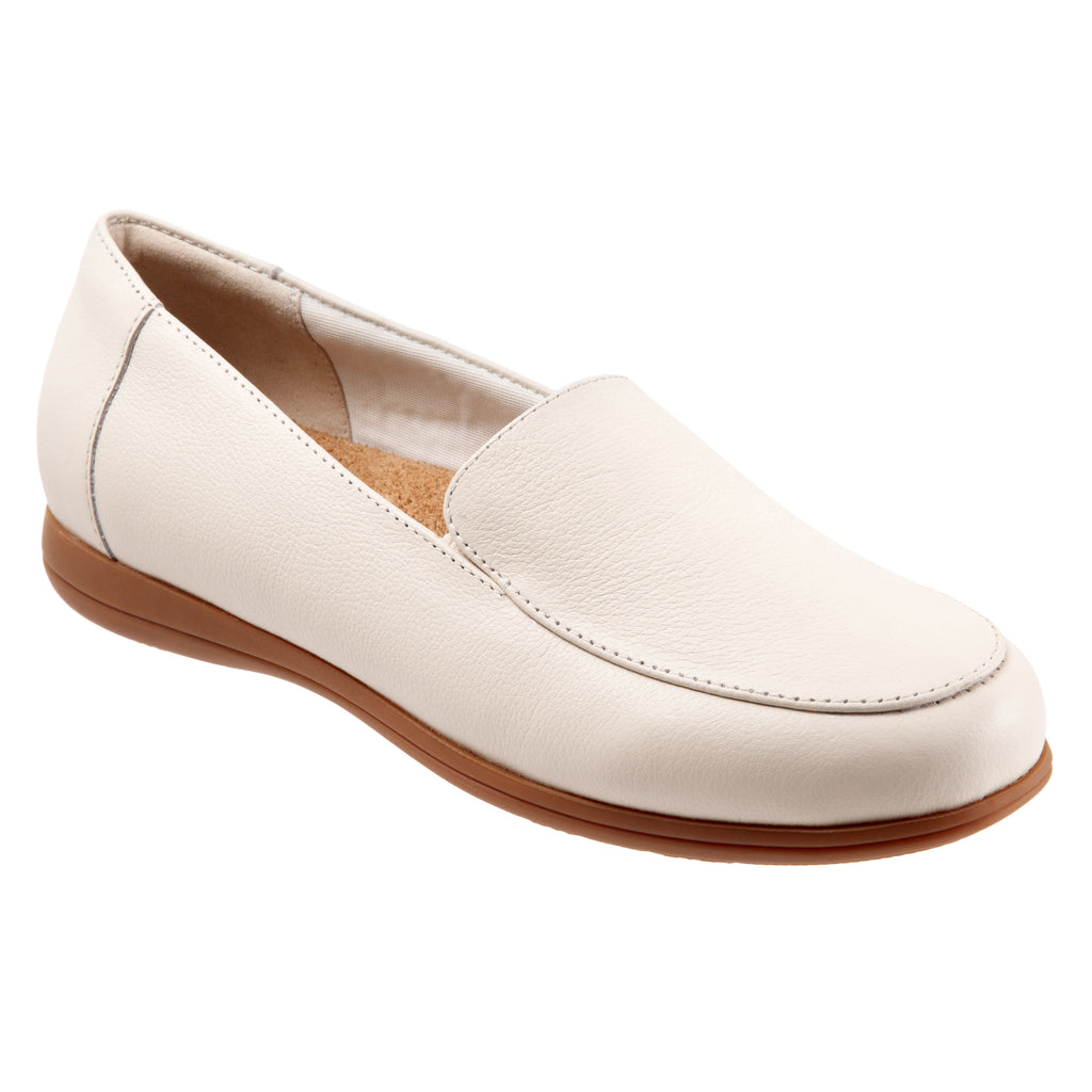 Deanna Bone Leather Loafers