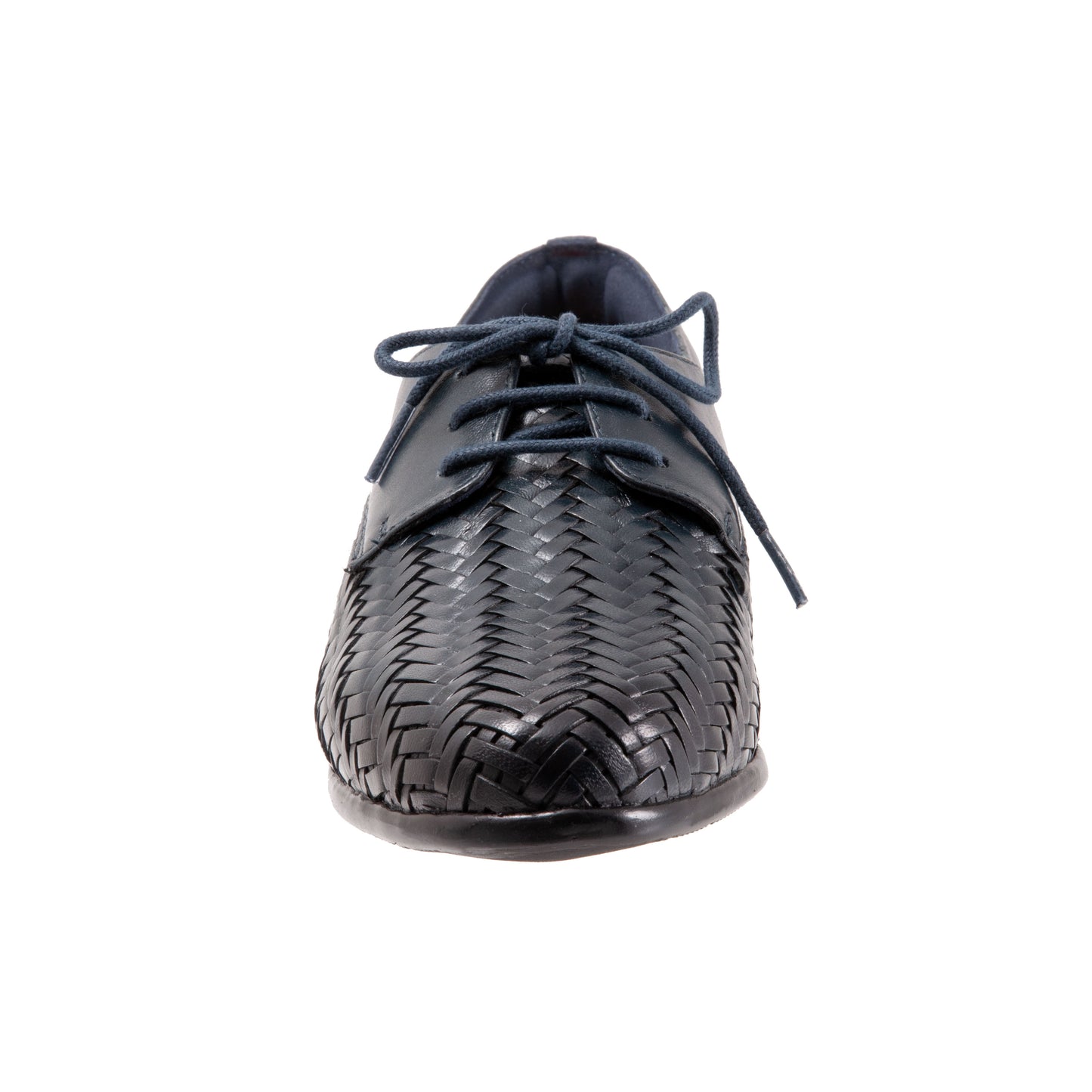 Lizzie Herringbone Navy Lace up Shoes