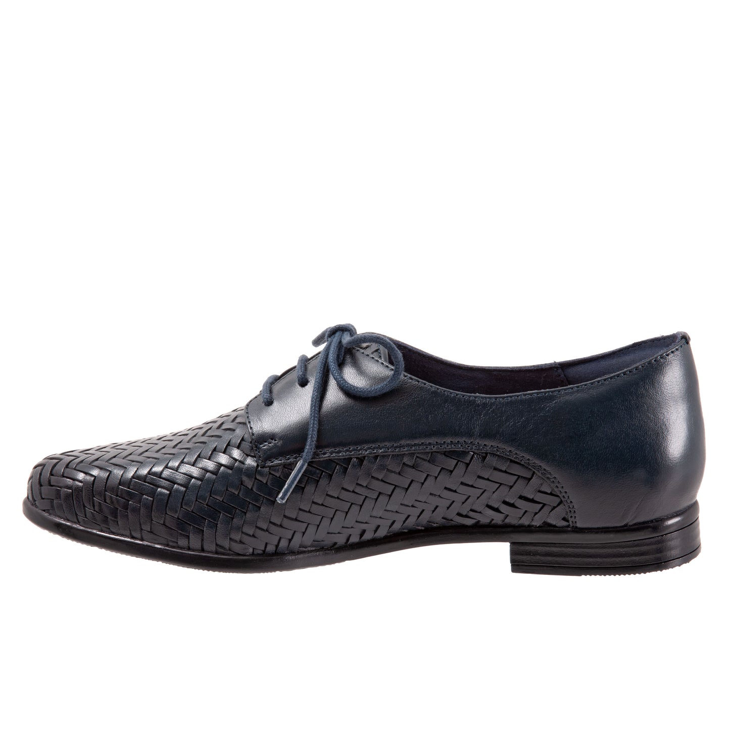 Lizzie Herringbone Navy Lace up Shoes