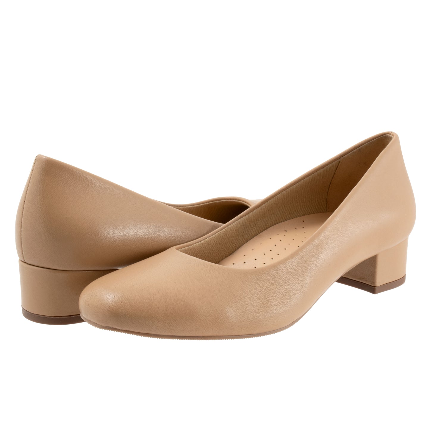 Dream Nude Low Heeled Court Shoes