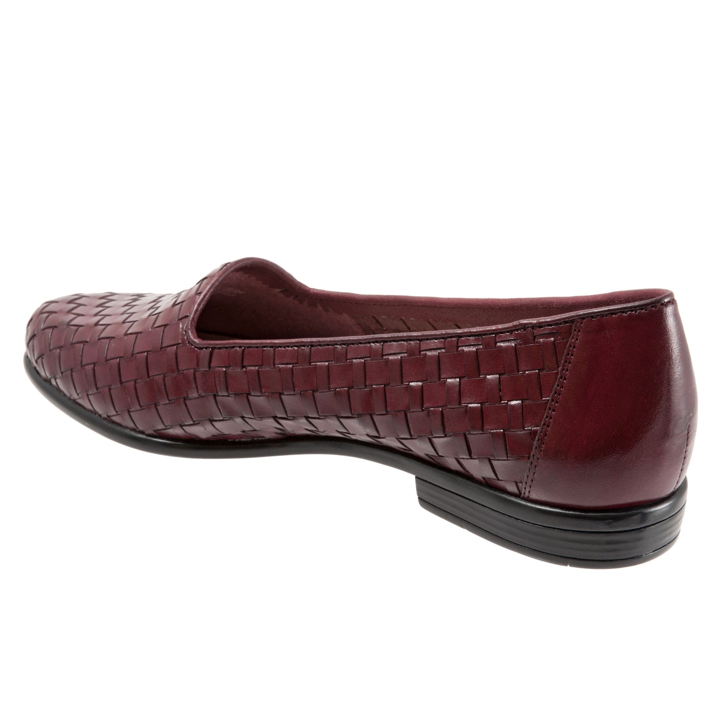 Liz Woven Black Cherry Slip-on Shoes