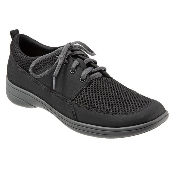 Jesse Black Mesh Oxford Lace-up Casual Shoes
