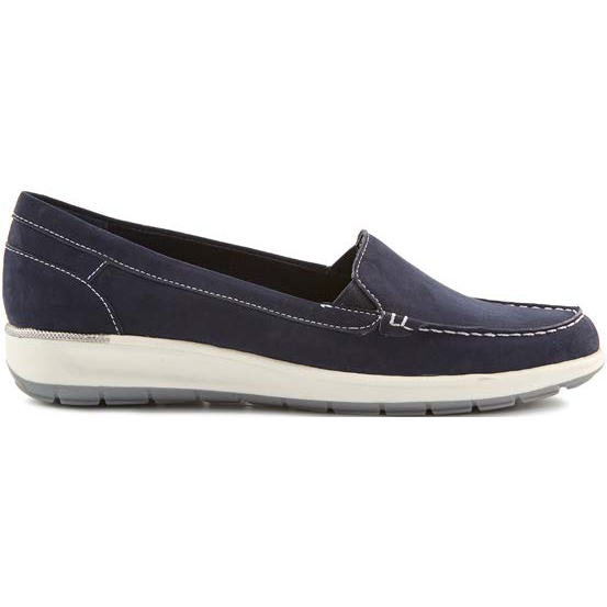 Oslo Navy Slip on Casual slip-on Shoes - Size 9 B only